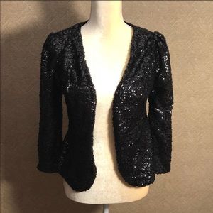 INC International Concepts Black sequin jacket